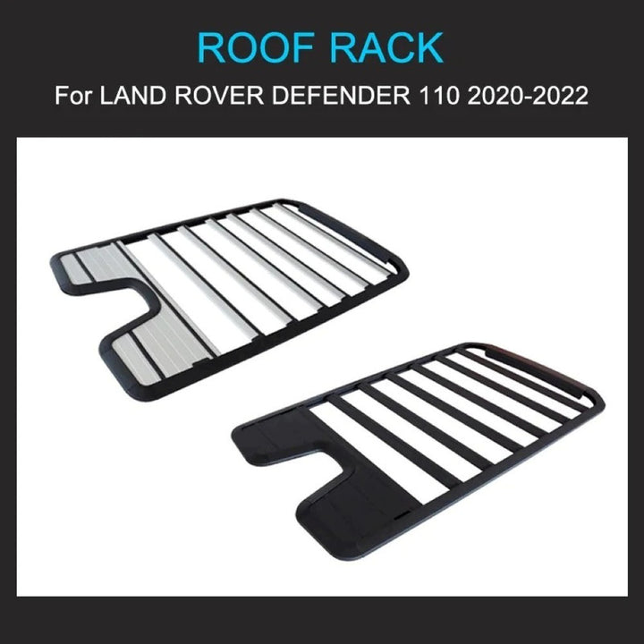 Car Craft Compatible With Range Land Rover Defender 90 L663 Lr129997 2020+ Roof Rail Rack Bars Luggage Rack Carrier Bar 2 Door 90 Black - CAR CRAFT INDIA