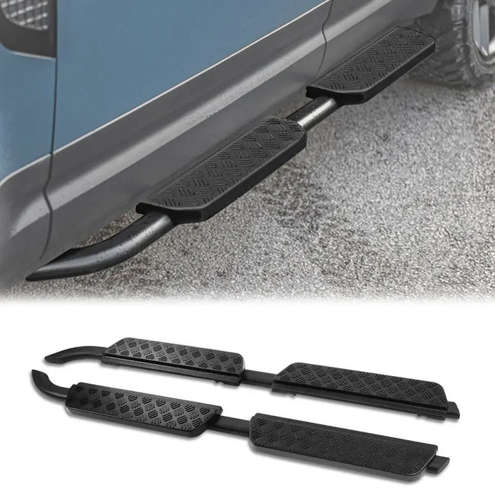 Car Craft Compatible With Range Land Rover Defender 110 L663 Lr129997 2020+ Non-slip Fixed Side Step Running Board Cheaquer Plate Style 2 Door - CAR CRAFT INDIA