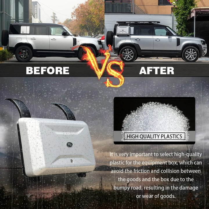 Car Craft Compatible With Range Land Rover Defender 90 110 L663 Lr129997 2020+ Side Window Schoolbag External Hanging Device Luggage Storage Box Toolbox Small Schoolbag Black - CAR CRAFT INDIA