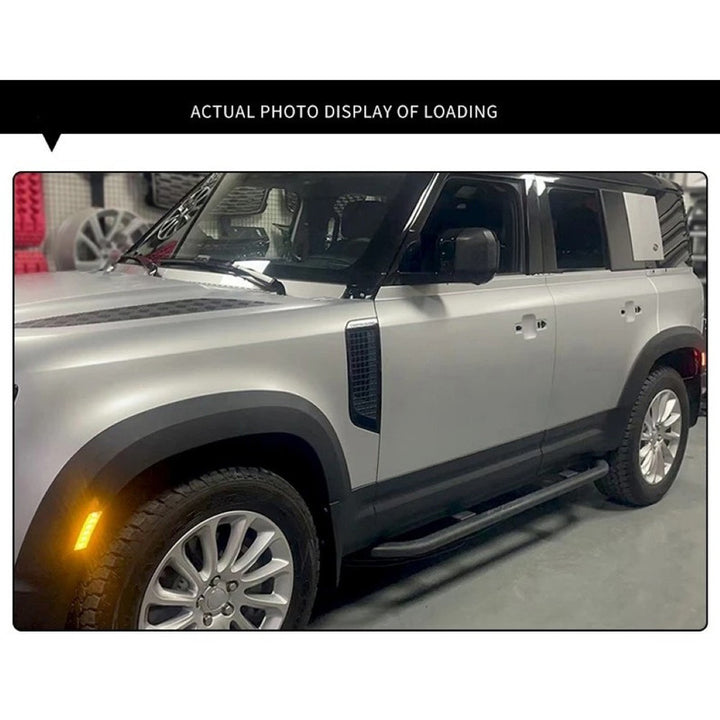 Car Craft Compatible With Range Land Rover Defender 110 L663 Lr129997 2020+ Wide Style Body Kit Upgrade Wheel Arches Extension Trims 4 Door 110 With Led - CAR CRAFT INDIA