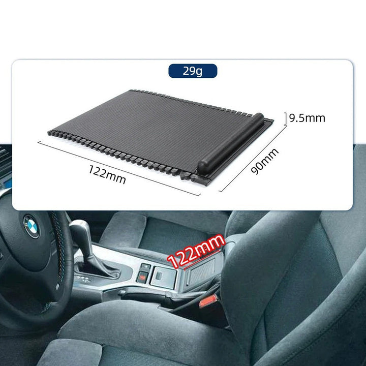 Car Craft Compatible With Bmw 5 Series E39 1995-2003 New Car Center Console Cover Slide Roller Blind Cover Water Cup Holder Curtain Ã¯Â»Â¿ Tray 51168159698-1 Black CC-9009