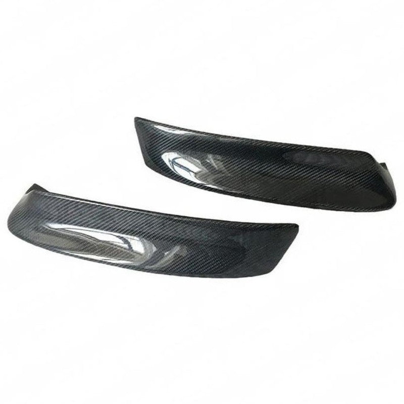 Car Craft Compatible With Bmw 3 Series E46 1999-2005 Front Bumper Splitter Skirst Trim Lip Real Carbon Fiber CC-8549