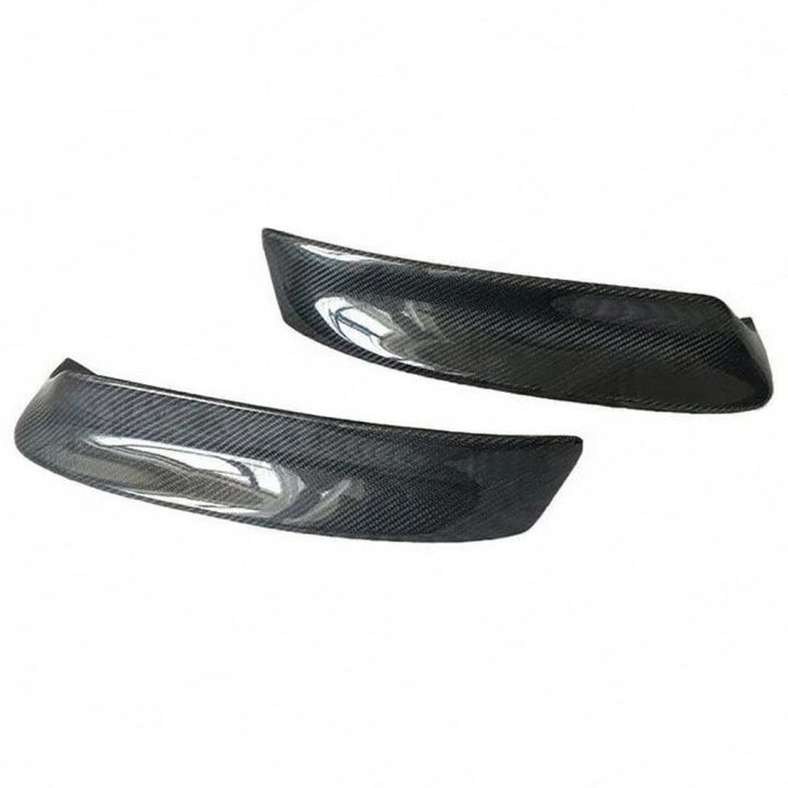 Car Craft Compatible With Bmw 3 Series E46 1999-2005 Front Bumper Splitter Skirst Trim Lip Real Carbon Fiber CC-8549
