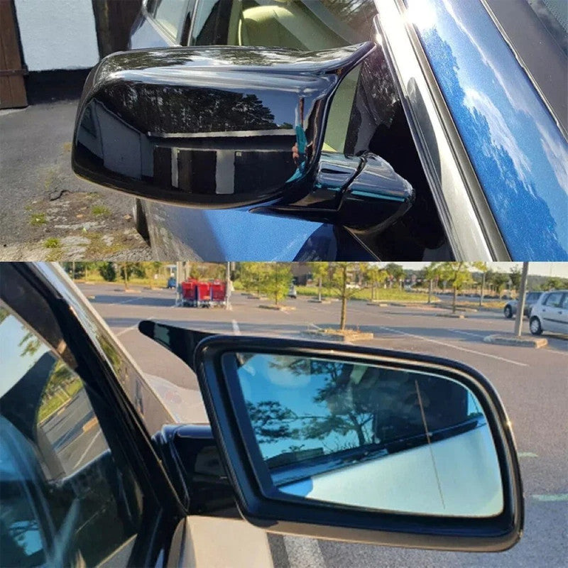 Car Craft Compatible With Bmw 5 Series E60 E61 6 Series E63 E64 2004-2007 M3 M4 M5 M6 M7 Side Rear View Case Door Wing Cap Shell Housing Mirror Covers Glossy Black