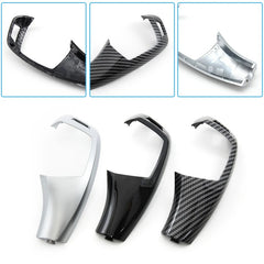 Car Craft Compatible With Bmw X5 E70 2007-2013 X6 E71 2007-2013 Car Gear Shift Knob Trim Cover 61319116588-2 Carbon Fiber Look - CAR CRAFT INDIA