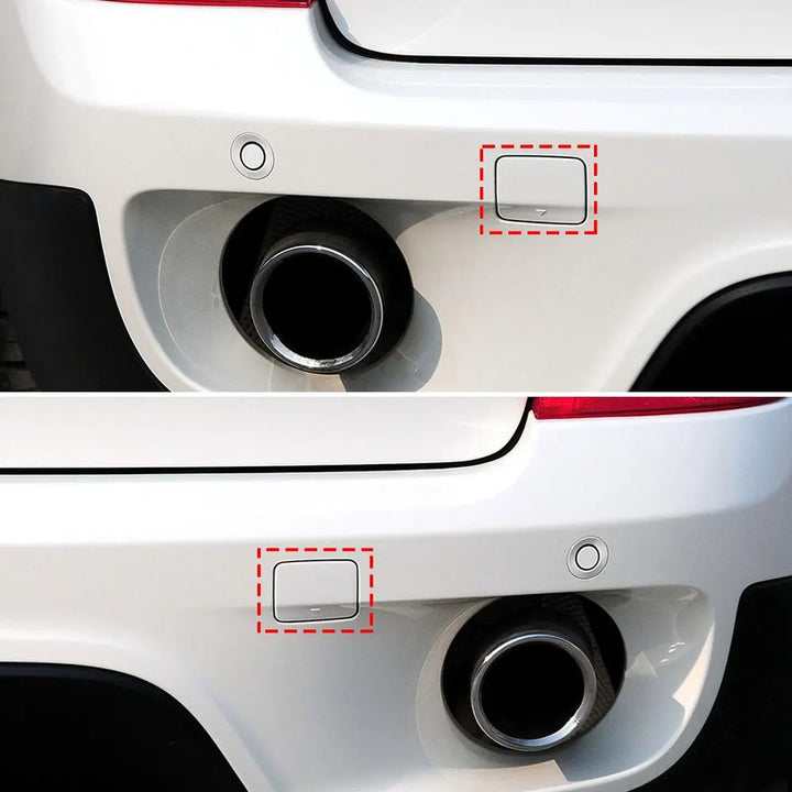 Car Craft Compatible With Bmw X5 E70 Lci 2011-2014 Rear Bumper Tow Hook Towing Tochan Trailer Cover 51127271815 Unpainted Left - CAR CRAFT INDIA