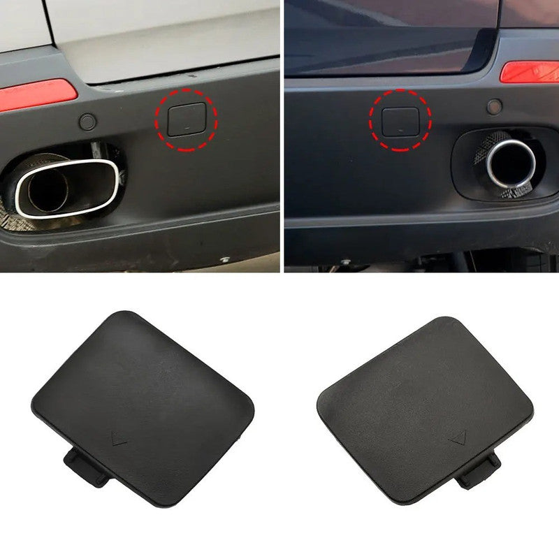 Car Craft Compatible With Bmw X5 E70 2006-2010 Rear Bumper Tow Hook Towing Tochan Trailer Cover 51127158447 Unpainted Left - CAR CRAFT INDIA