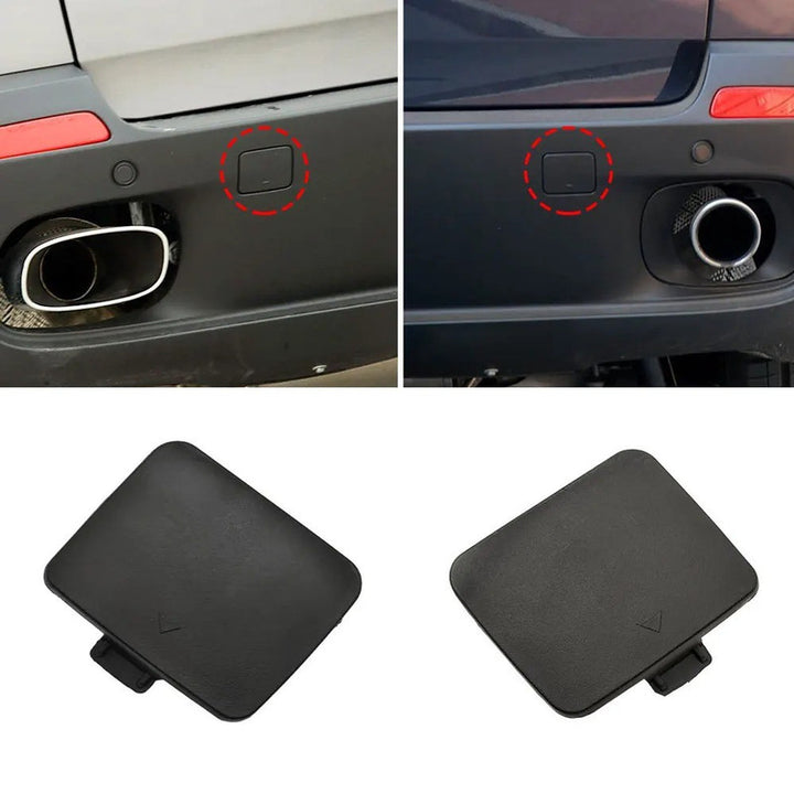Car Craft Compatible With Bmw X5 E70 2006-2010 Rear Bumper Tow Hook Towing Tochan Trailer Cover 51127158447 Unpainted Left - CAR CRAFT INDIA