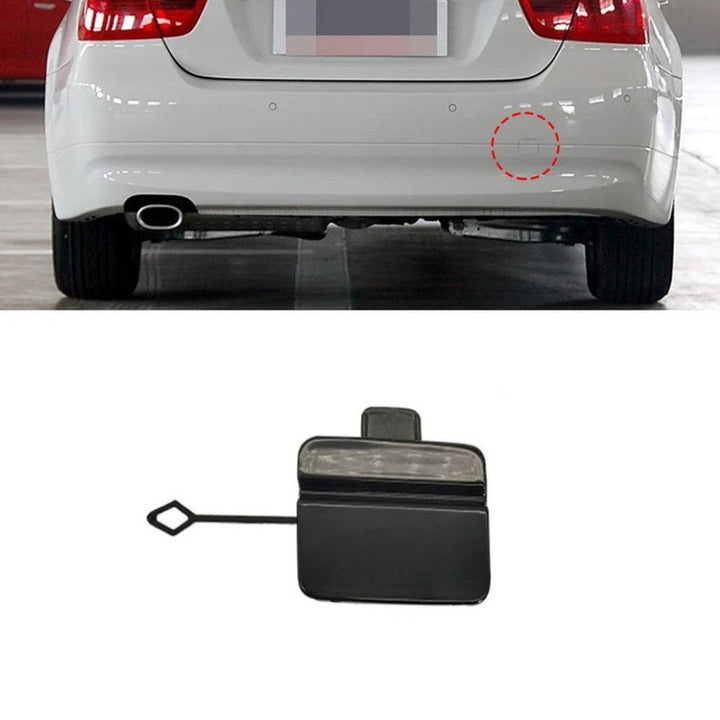 Car Craft Compatible With Bmw 3 Series E90 2005-2008 Rear Bumper Tow Hook Towing Tochan Trailer Cover 51127187542 Unpainted - CAR CRAFT INDIA