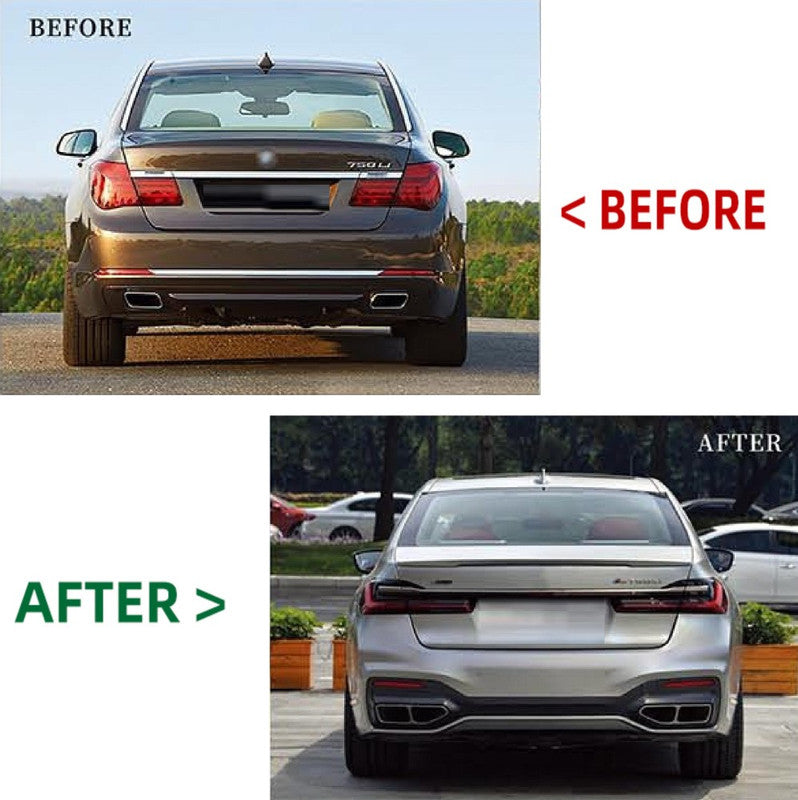 Car Craft Compatible With Bmw 7 Series F02 2009-2014 To G12 G70 Lci 2016-2022 M760 Upgrade Facelift Conversion Bodykit Bumper Hood Trunk Headlight Taillight