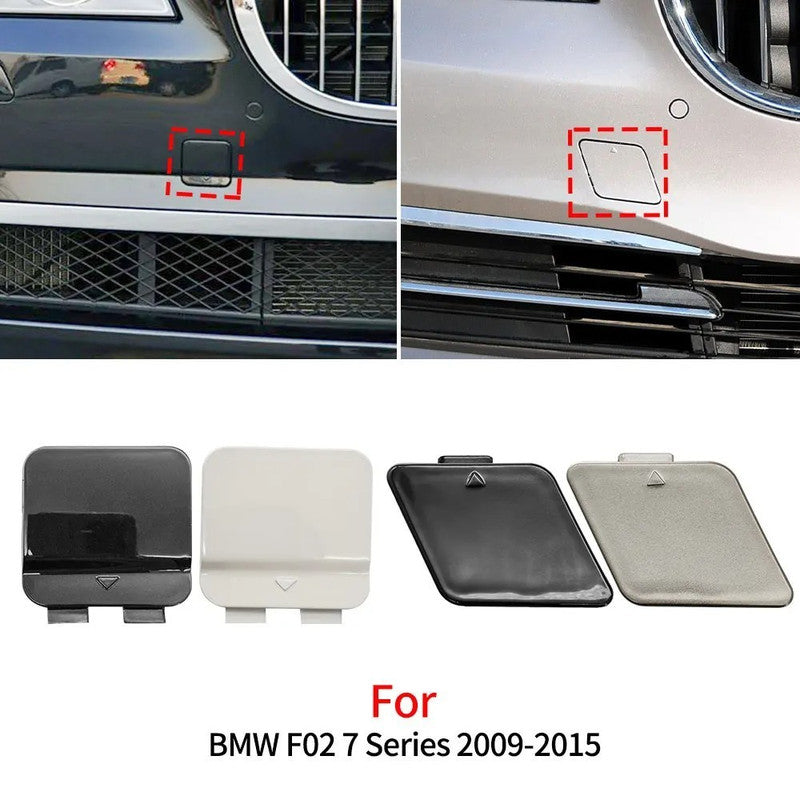 Car Craft Compatible With Bmw 7 Series F02 Lci 2013-2015 Front Bumper Tow Hook Towing Tochan Trailer Cover 51117335048 Unpainted B - CAR CRAFT INDIA