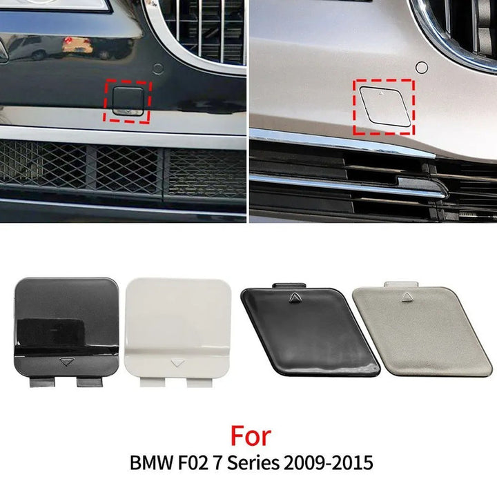 Car Craft Compatible With Bmw 7 Series F02 Lci 2013-2015 Front Bumper Tow Hook Towing Tochan Trailer Cover 51117335048 Unpainted B - CAR CRAFT INDIA