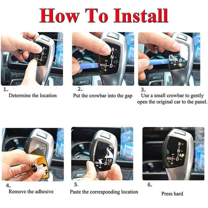 Car Craft Compatible With Bmw 1 2 3 4 5 6 7 Series F20 F30 F34 Gt 2013-2018 F34 F10 Gt F06 F12 F01 F02 X3 F25 X4 F26 X5 X6 F15 F16 Gear Lever Knob Cover Sticker Trim 61319252141-a1 CC-7807 - CAR CRAFT INDIA