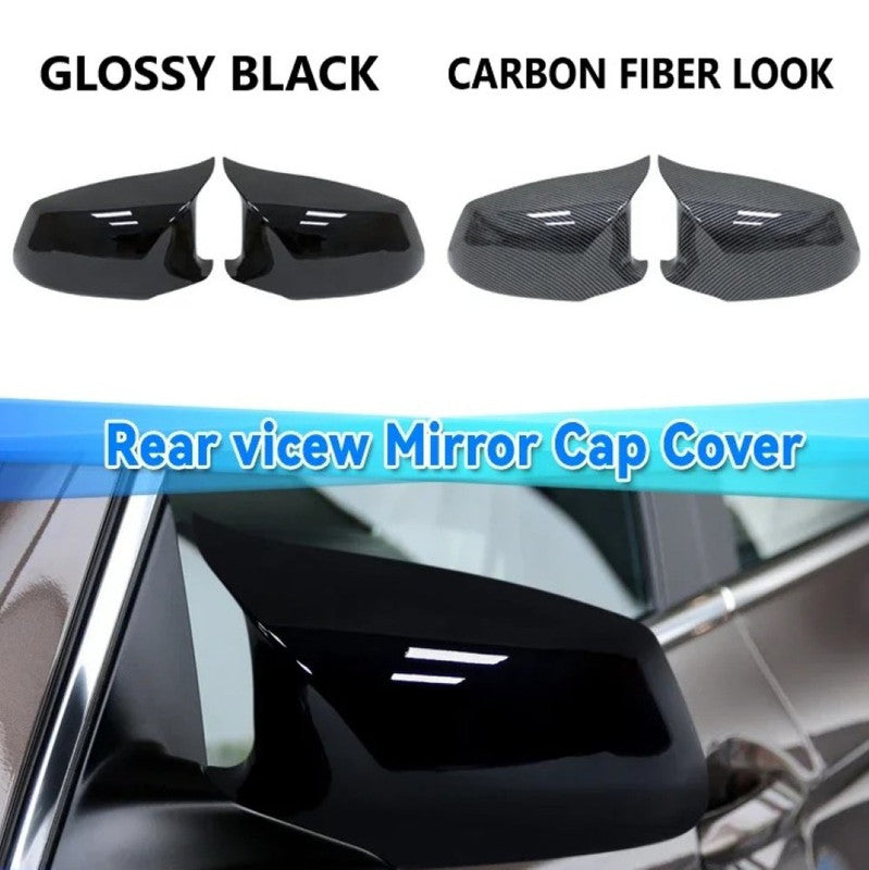 Car Craft Compatible With Bmw 5 Series F10 2010-2013 Pre Lci M3 M4 M5 M6 M7 Side Rear View Case Door Wing Cap Shell Housing Mirror Covers Glossy Black