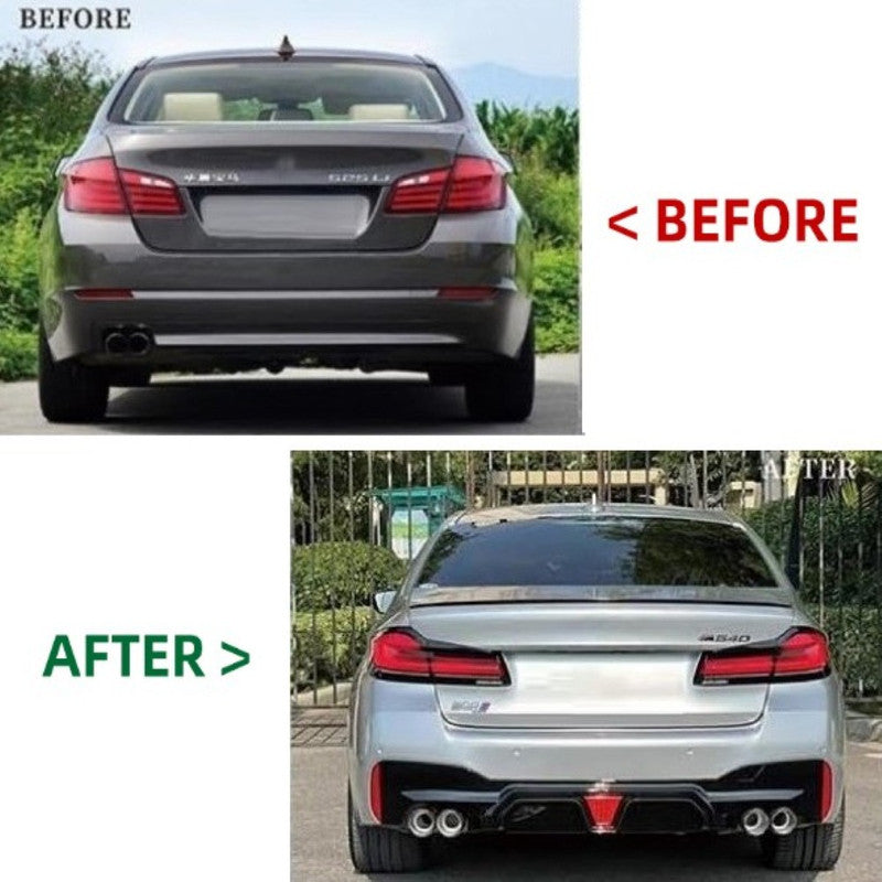 Car Craft Compatible With Bmw 5 Series F10 F18 2010-2017 To 2021+ G30 G38 F90 Lci M5 M Sports Cs Upgrade Facelift Conversion Cs Hood Fender Bodykit Bumper Headlight Taillight With Trunl 1:1