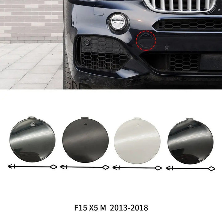 Car Craft Compatible With Bmw X5 F15 2014-2018 Front M Sport X5m Bumper Tow Hook Towing Tochan Trailer Cover 51118060131 Unpainted - CAR CRAFT INDIA