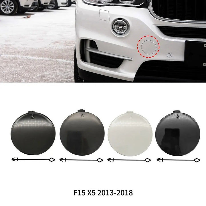 Car Craft Compatible With Bmw X5 F15 2014-2018 Front Bumper Tow Hook Towing Tochan Trailer Cover 51117378591 Unpainted - CAR CRAFT INDIA