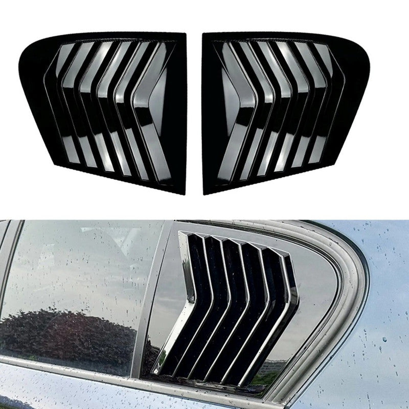 Car Craft Compatible With Bmw 1 Series F20 2011-2018 Rear Side Window Mirror Louver Spoiler Cover Carbon Fiber Look Zst-453 Cf