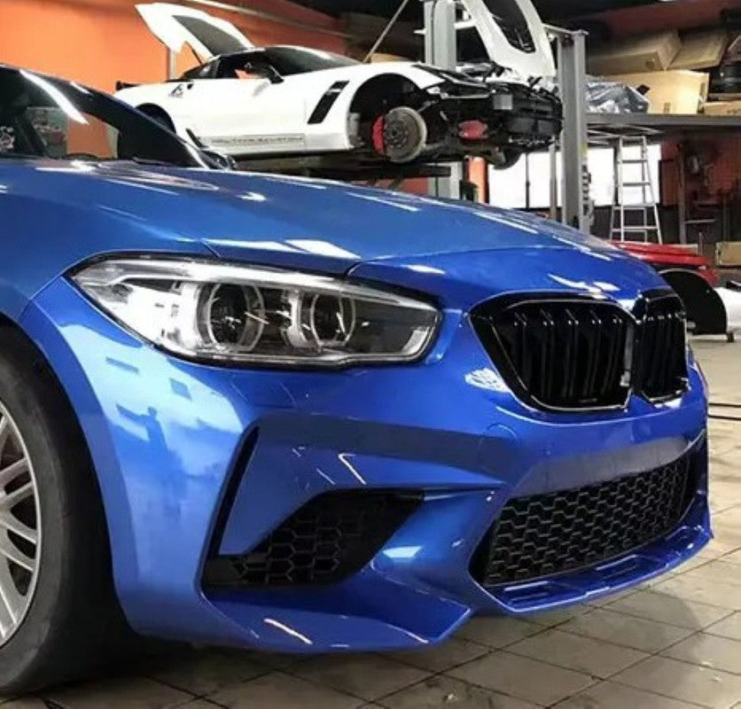 Car Craft Compatible With Bmw 1 Series F20 2012-2014 Front Bumper Upgrade Convert To F20 M2c Bumper Gril Bodykit