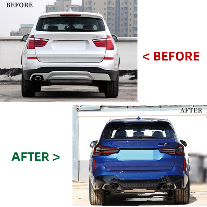 Car Craft Compatible With Bmw X3 F25 2010-2017 To X3 G01 Lci 2023+ X3m F97 Upgrade Facelift Conversion Hood Fender Bodykit Bumper Headlight Taillight