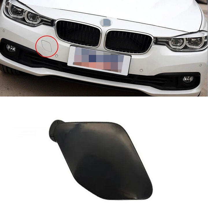 Car Craft Compatible With Bmw 3 Series F30 Lci 2016-2019 Front Bumper Tow Hook Towing Tochan Trailer Cover 51117396837 Unpainted - CAR CRAFT INDIA