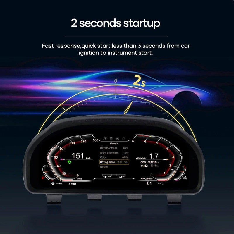 Car Craft Compatible With Bmw X1 X2 F48 F49 F39 2016-2022 Car Interiour Digitale Infotanment Cluster Digital Speedo Meeter Android Player Tachimetro Virtual Cockpit Display