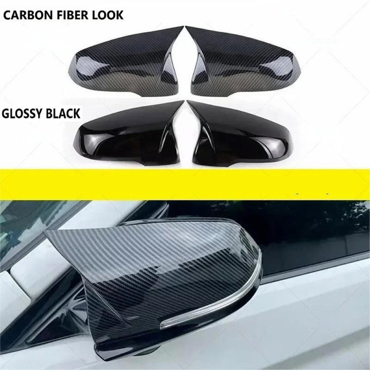 Car Craft Compatible With Bmw X1 F48 16-23 X2 F39 18-23 1 Series F40 17-23 2 Series F44 19-23 Z4 G29 19-23 M3 M4 M5 M6 M7 Side Rear View Case Door Wing Cap Shell Housing Mirror Covers Carbon Look