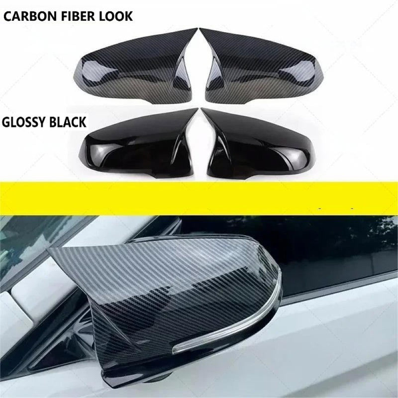 Car Craft Compatible With Bmw X1 F48 16-23 X2 F39 18-23 1 Series F40 17-23 2 Series F44 19-23 Z4 G29 19-23 M3 M4 M5 M6 M7 Side Rear View Case Door Wing Cap Shell Housing Mirror Covers Glossy Black