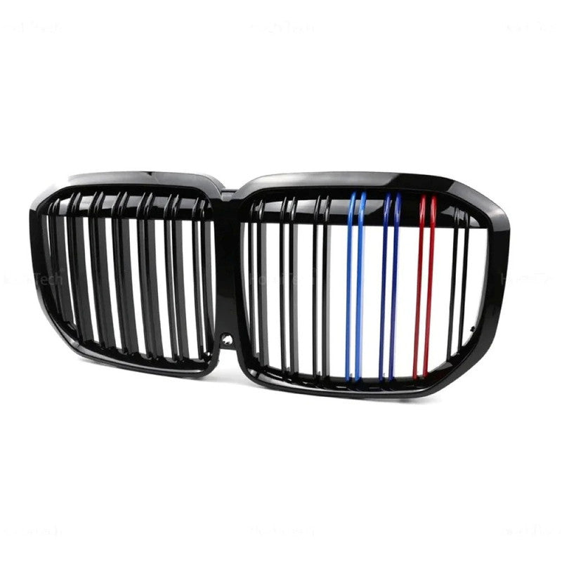 Car Craft Compatible With Bmw X7 G07 2019-2021 Front Bumper M Tri Colour Show Grill