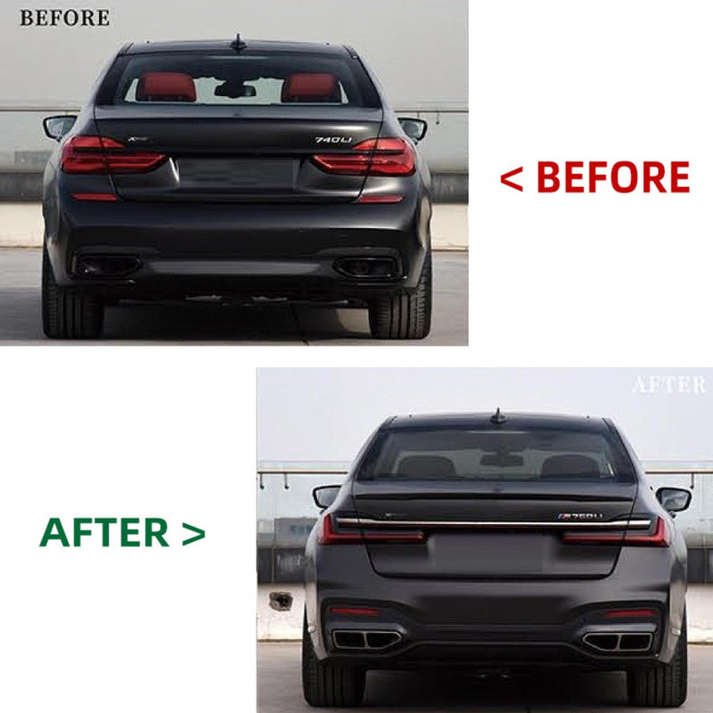 Car Craft Compatible With Bmw 7 Series G12 G70 2016-2020 To G12 G70 Lci 2021+ M760 Upgrade Facelift Conversion Bodykit Bumper Hood Trunk Headlight Taillight