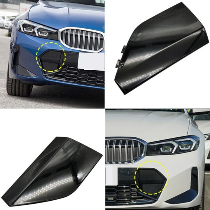 Car Craft Compatible With Bmw 3 Series G20 Lci 2023+ M Sport M Tech Front Bumper Tow Hook Towing Tochan Trailer Cover 51118085455 Unpainted Left - CAR CRAFT INDIA