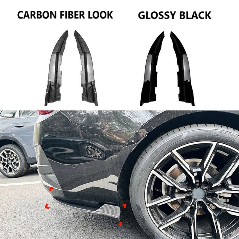 Car Craft Compatible With Bmw 4 Series M4 G22 G26 2020+ Coupe M Sports Rear Bumper Lip Splitter Diffuser Skirst Flag Canard Glossy Black Zst-623 Gb Usa