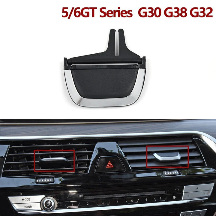 Car Craft Compatible With Bmw 5 Series G30 Series G32 2018-2022 Car Dashboard A/c Air Outlet Vent Paddle Clip Ac Vent Grill Clip Slider 64229329579 Middle Centre