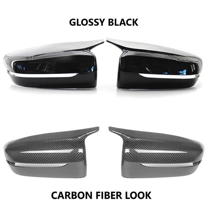 Car Craft Compatible With Bmw 4 3 Series G20 19-24 G22 5 Series G30 17-23 7 Series G12 16-23 8 Series G14 M3 M4 M5 M6 M7 Side Rear View Case Door Wing Cap Shell Housing Mirror Covers Carbon Look REG