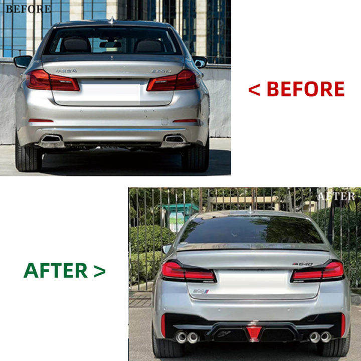 Car Craft Compatible With Bmw 5 Series G30 2017-2020 To G30 F90 Lci 2021+ Cs M Sports Upgrade Facelift Conversion Bodykit Bumper Cs Hood Trunk Headlight Taillight