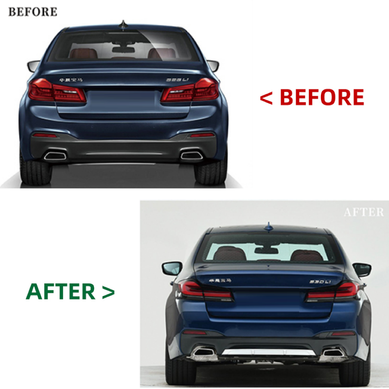 Car Craft Compatible With Bmw 5 Series G30 2017-2020 To G30 F90 Lci 2021+ Mt M Tech M Sports Upgrade Facelift Conversion Bodykit Bumper Trunk Headlight Taillight