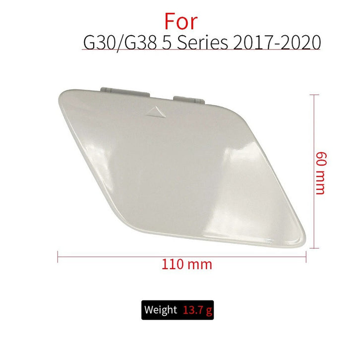 Car Craft Compatible With Bmw 5 Series G30 2017-2020 Front Bumper Tow Hook Towing Tochan Trailer Cover 51117427448 51117436418 Unpainted - CAR CRAFT INDIA