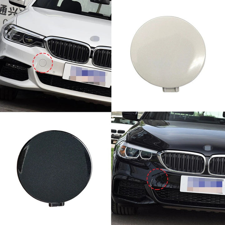 Car Craft Compatible With Bmw 5 Series G30 2017-2020 M Sport Front Bumper Tow Hook Towing Tochan Trailer Cover 51118070310 51118068068 Unpainted - CAR CRAFT INDIA
