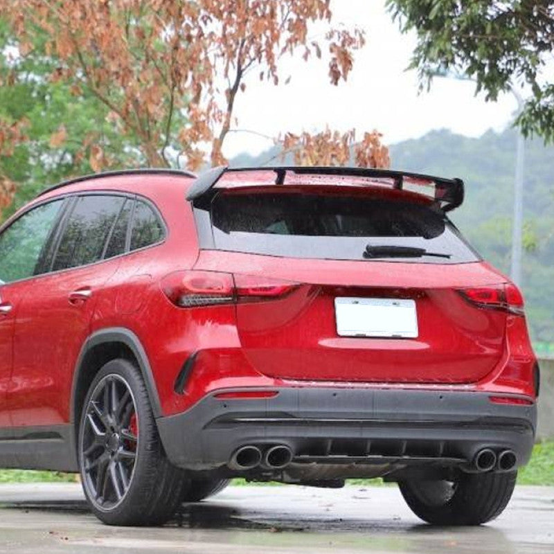 Car Craft Compatible With Mercedes Benz Gla H247 2020-2025 Amg Rear Bumper Lip Skirt Splitter Diffuser