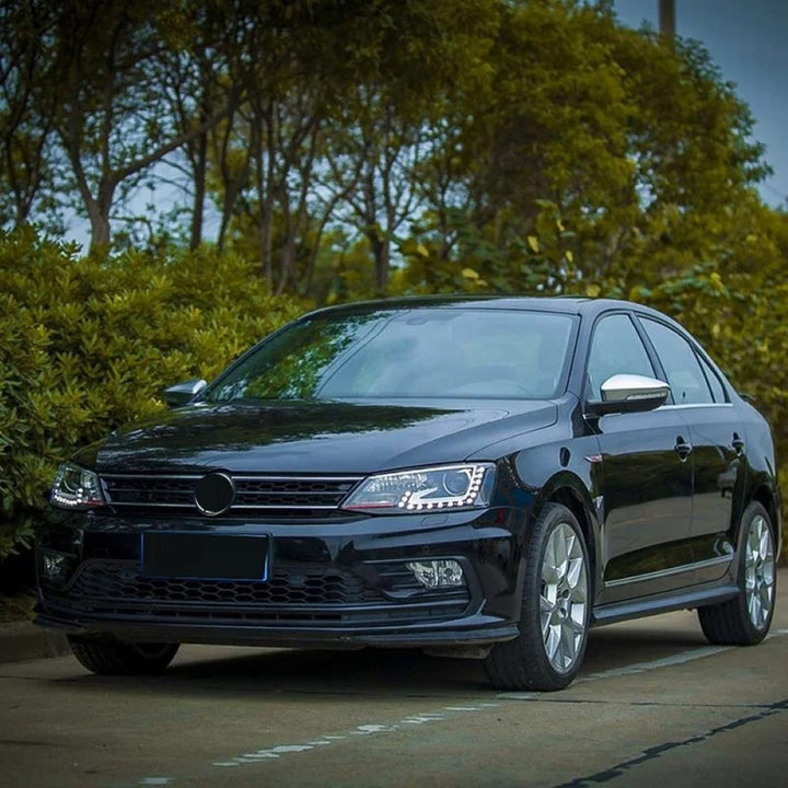 Car Craft Compatible With Vw Volkswagen Jetta Mk6 2015-2017 Upgrade Facelift Convert Gli Line Style Front Bumper Bodykit