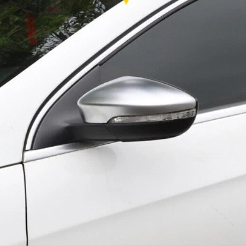 Car Craft Compatible With Vw Volkswagen Jetta Mk6 2015-2017 Upgrade Rear Side View Gli Style Mirror Cover Frame Trim Chrome Silver