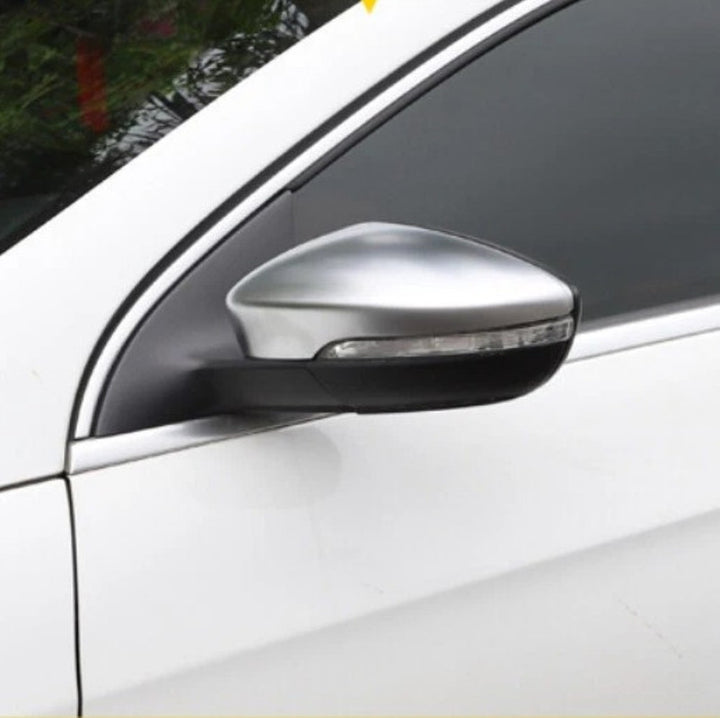 Car Craft Compatible With Vw Volkswagen Jetta Mk6 2015-2017 Upgrade Rear Side View Gli Style Mirror Cover Frame Trim Chrome Silver