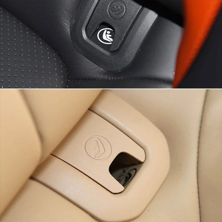 Car Craft Compatible With Porsche Macan 2014-2026 Rear Bracket Child Seat Clip Rear Seat Buckle Isofix Cover 95b8871871e0 Black CC-8938