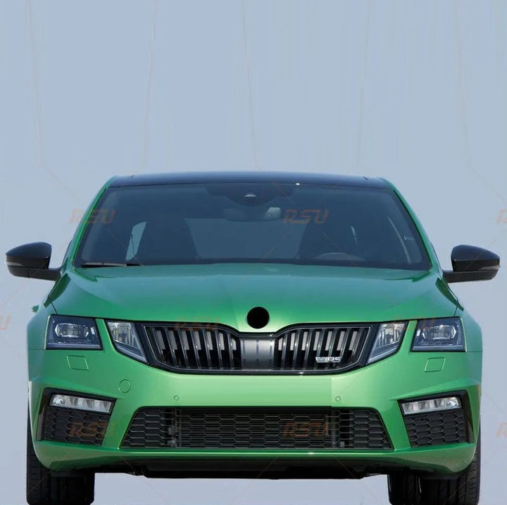 Car Craft Compatible With Skoda Octavia Iii 2017-2019 Upgrade Facelift Convert To Rs Vrs Style Front Bumper Bodykit Fog Lamp Light Grill Mesh