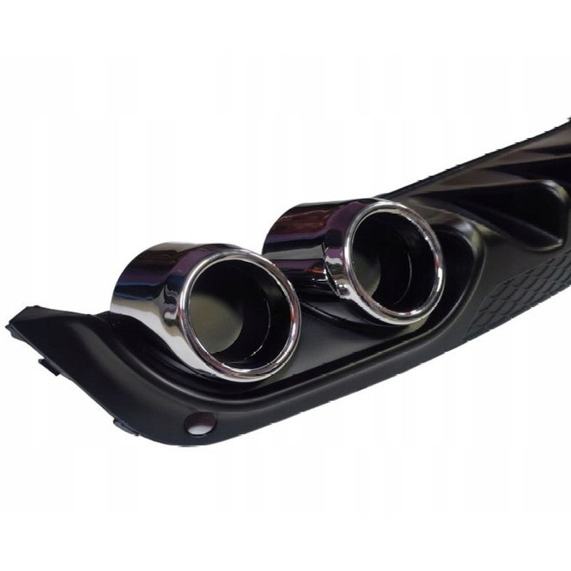 Car Craft Compatible With Skoda Octavia Iii 2017-2019 Rs Vrs Style Rear Bumper Afetr Rear Lip Diffuser Skirts Splitter Tips