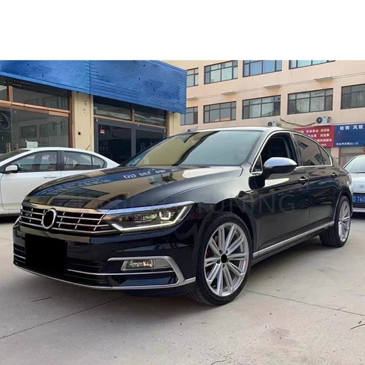 Car Craft Compatible With Vw Volkswagen Passat B8 2016-2019 Upgrade Facelift Convert To B8 R Line Style Front Bumper Bodykit