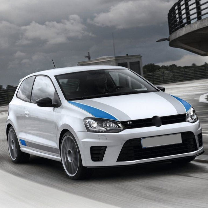 Car Craft Compatible With Vw Volkswagen Polo 2010-2024 Upgrade Facelift Convert To R400 R Line Style Side Skirt Splitter Running Board