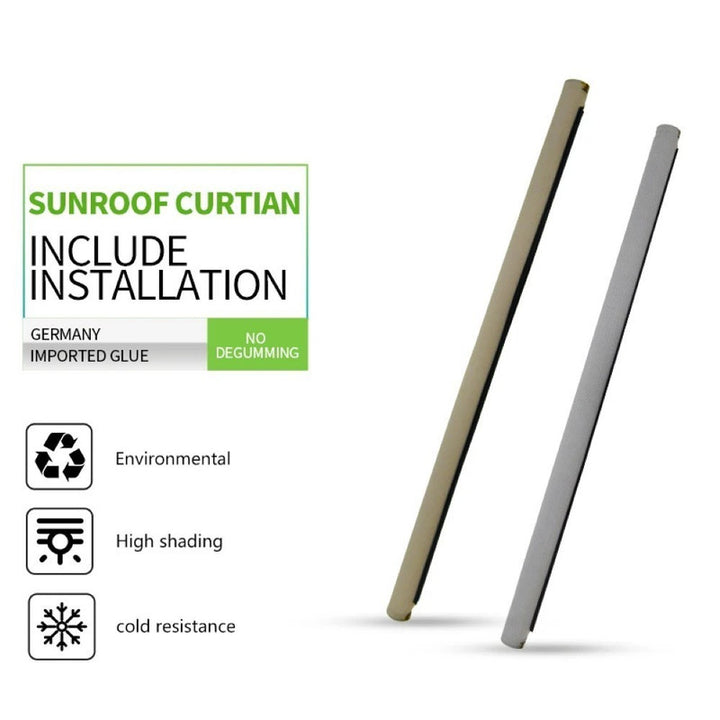 Car Craft Compatible With Audi Q7 2006-2015 Car Panoramic Sunroof Curtain Roof Roller Blinds Shade Cloth Curtain 4l0877307dt38 Jl0m012dq Beige Front