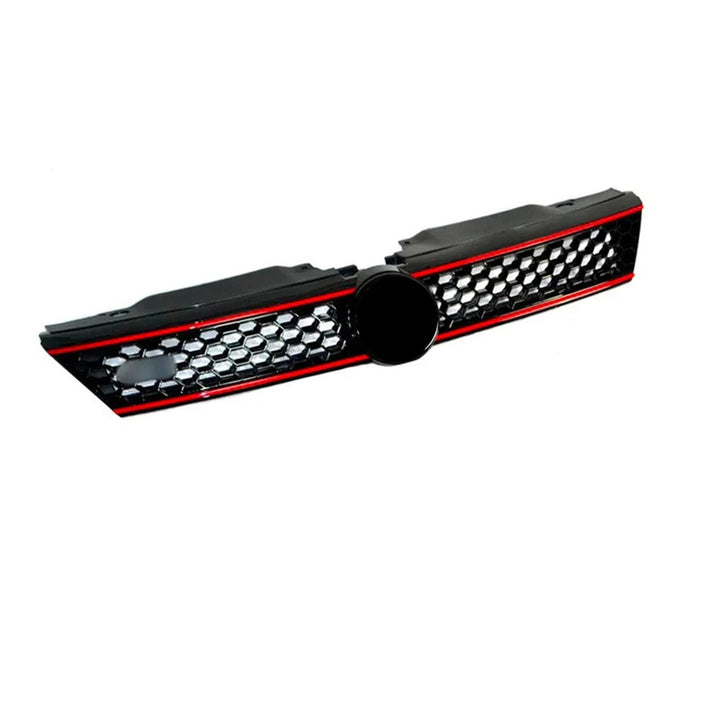Car Craft Compatible With Vw Volkswagen Jetta Mk6 2012-2014 Upgrade Facelift Convert To Gli Line Style Front Bumper Show Grill Red