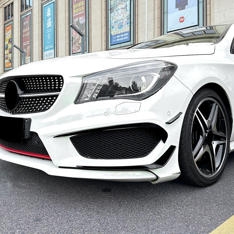 Car Craft Compatible With Mercedes Benz Cla Class W117 C117 2013-2016 Amg Front Bumper Lip Skirt Splitter Spoiler Set Zst-200 Zst-903 Zst-879 Carbon Fiber Look